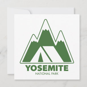 Carte Parc national Yosemite Montagnes Camping