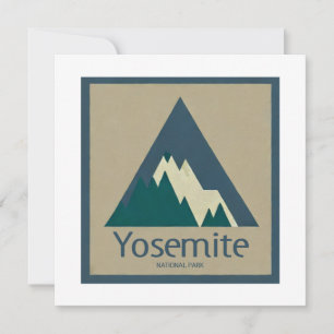Carte Parc national Yosemite Rustique