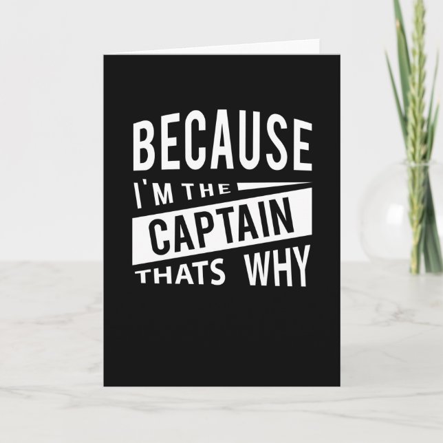 Carte Parce Que Je Suis Le Capitaine C'Est Pourquoi Capi (Devant)
