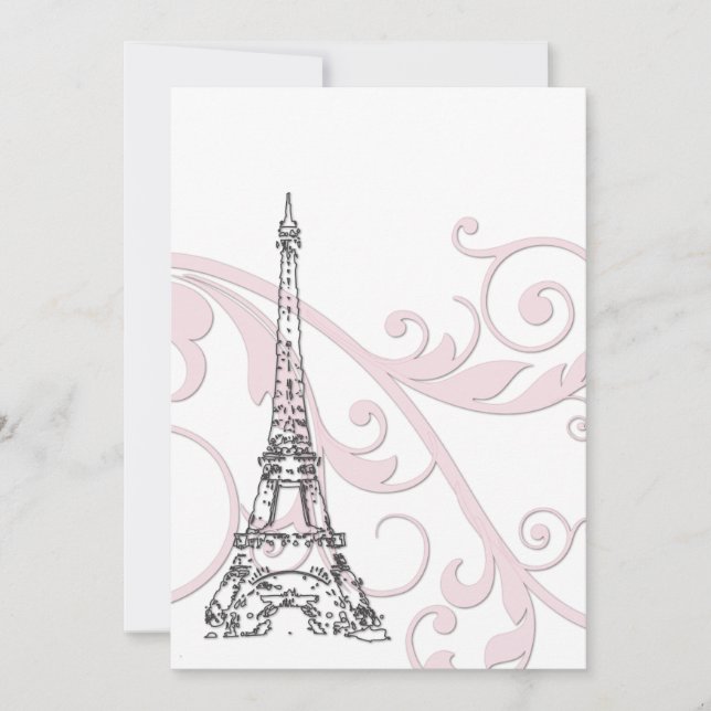 Carte Parchemins et tour Eiffel (Devant)