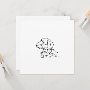Carte Parent de chien teckel à poil dur