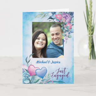 Carte Parents de Groom, Fiançailles photo officiel annon