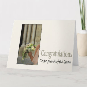 Carte Parents du marié mariage félicitations
