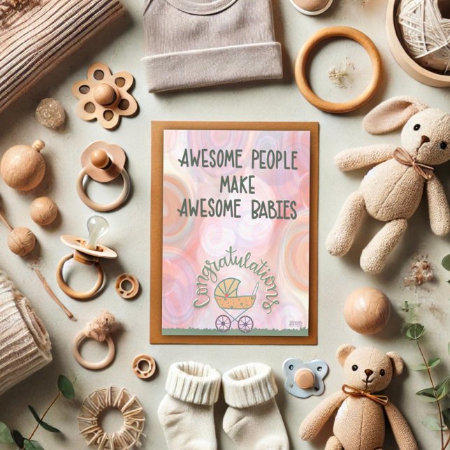 Carte Parents géniaux Cute Baby Inspirivity Card (Créateur téléchargé)