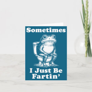 Carte Parfois je suis juste sur grenouille
