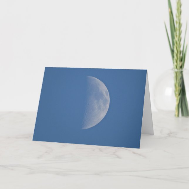 Carte Parfois, la vie est dure, la lune et le coucher du (Devant)
