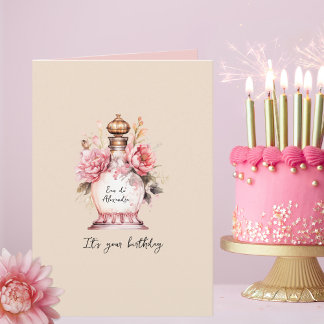 Carte Parfum Anniversaire personnalisé ou toute occasion