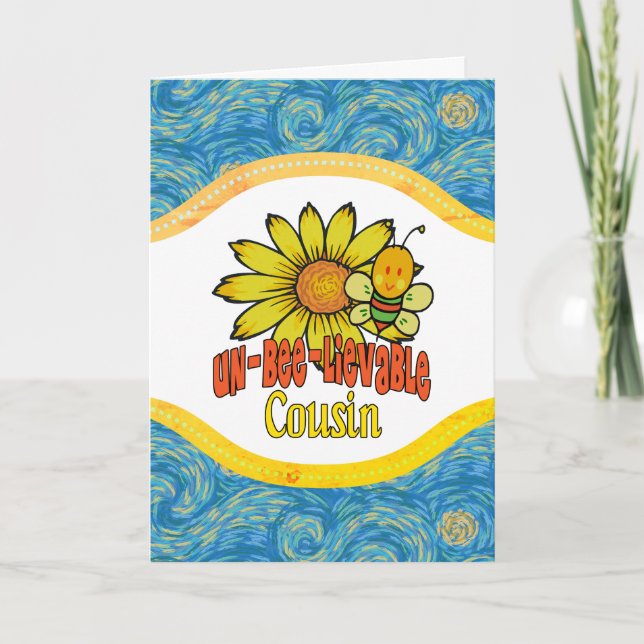 Carte Parfums et abeilles Cousin incroyables (Devant)