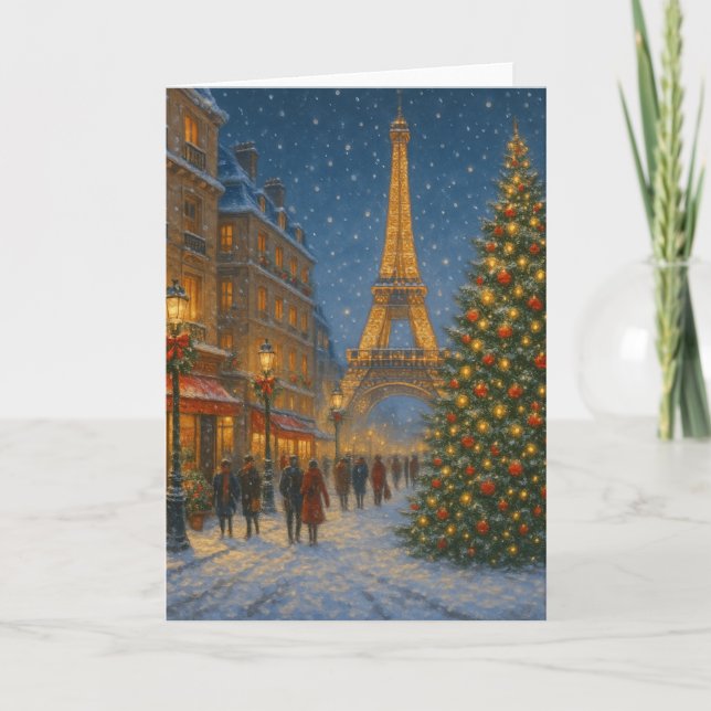 Carte Paris à Noël (Devant)