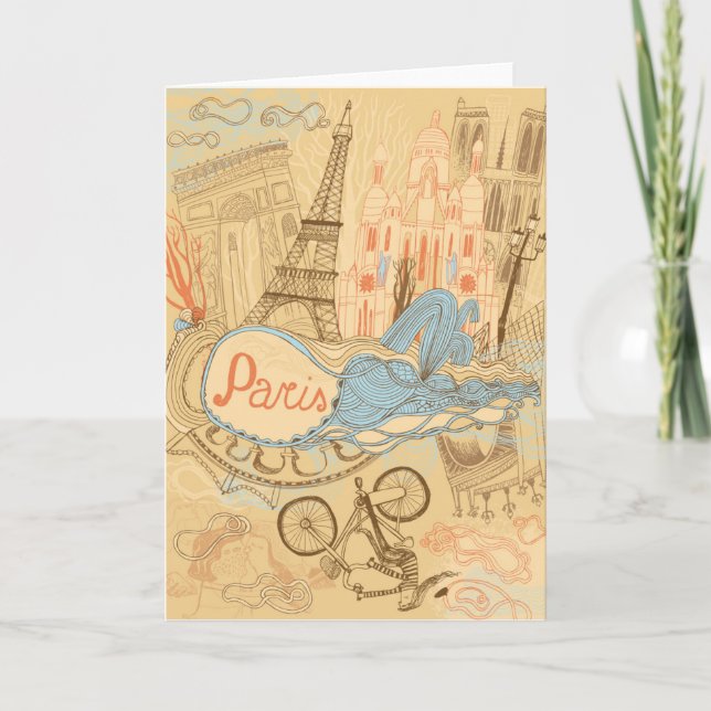 Carte Paris en France (Devant)