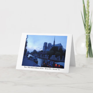 Carte Paris - Notre-Dame de Dusk