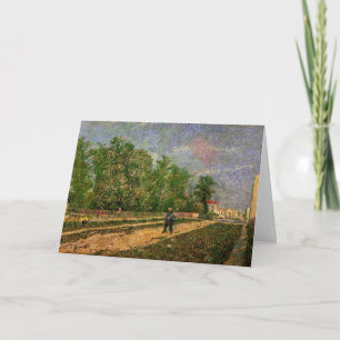 Carte Paris Road avec Paysan par Vincent van Gogh