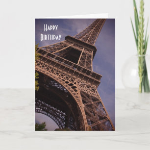 Carte Paris Tour Eiffel Photo d'anniversaire