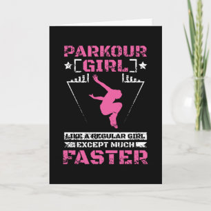 Carte Parkour Freerunning Girl