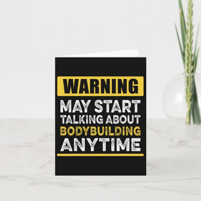 Carte Parler De Bodybuilding En Tout Temps Drôle Bodybui (Devant)