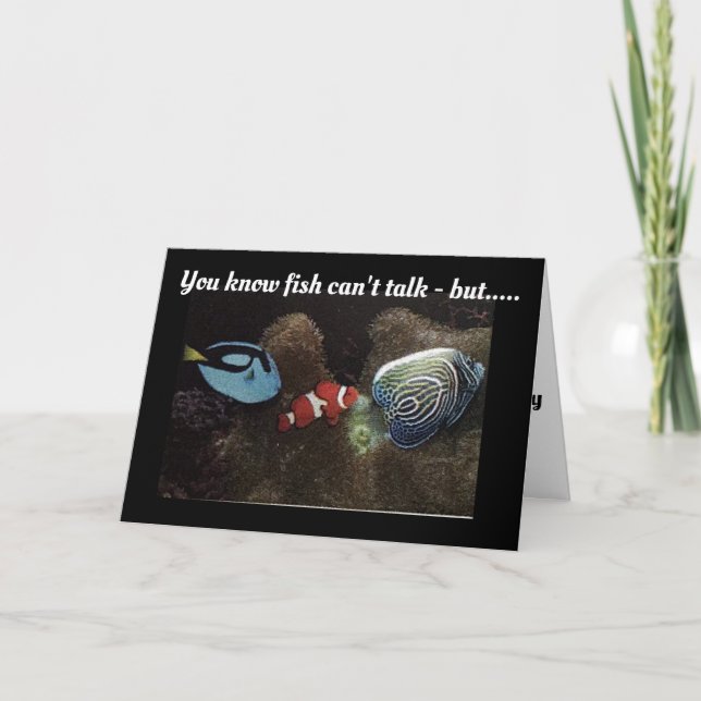 CARTE *PARLER DE POISSON* DIT "JOYEUSE FÊTE DE LA MÈRE"  (Devant)