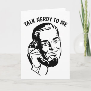 Carte PARLEZ NERDY À MOI, RETRO MAN Greeting Cards