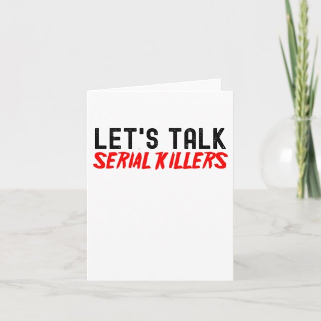 Carte Parlons Des Tueurs En Série, Regardons Les Films D (Devant)