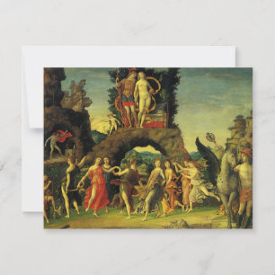 Carte Parnassus, Mars et Vénus par Andrea Mantegna
