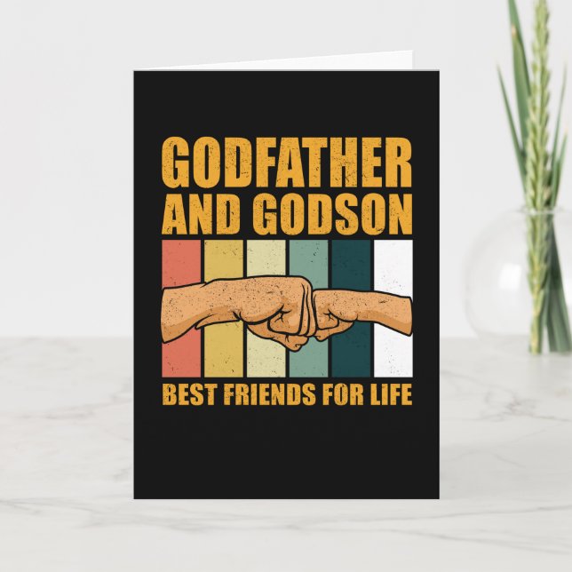Carte Parrain Et Godson Les Meilleurs Amis De La Vie | C (Devant)