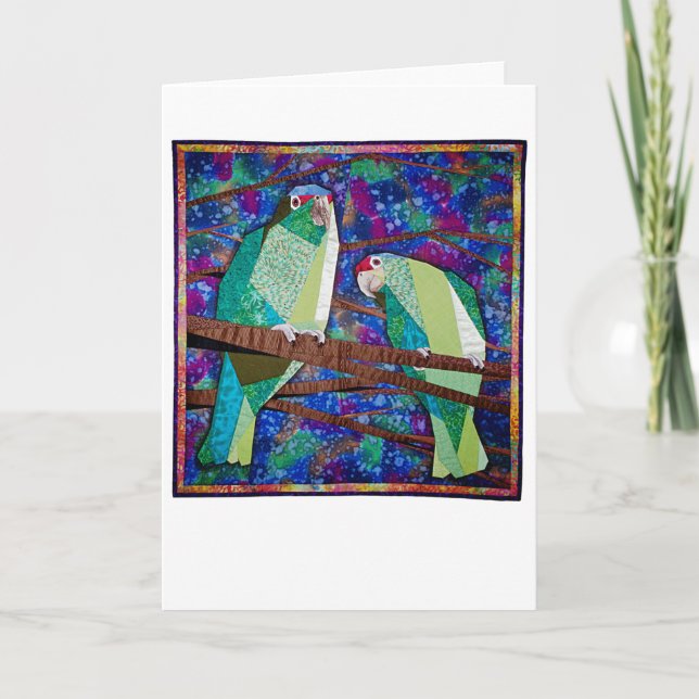 Carte Parrot Quilt (Devant)