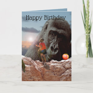 Carte Partager Une Pomme Avec Un Gorille,