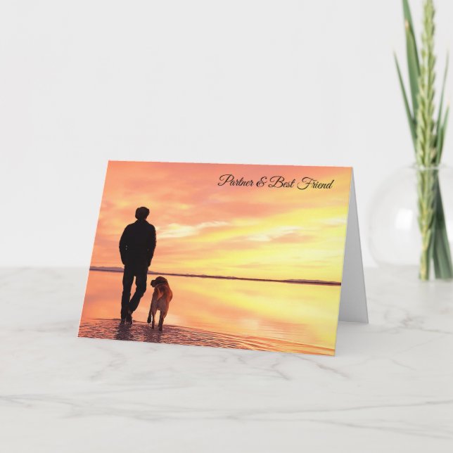 Carte Partenaire et meilleur ami : Paroles de Dieu à l'i (Devant)