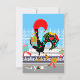 Carte Parti Anniversaire de enfant de la parade de coq p