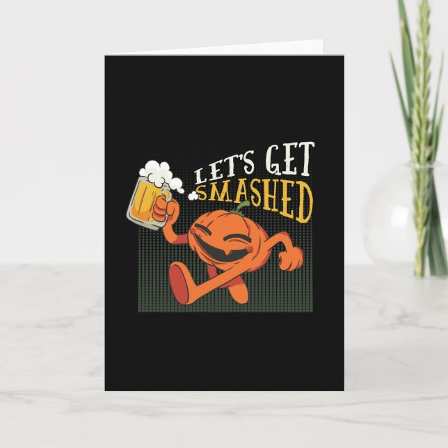 Carte parti citrouille halloween (Devant)