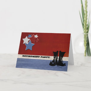 Carte Parti de retraite militaire personnalisé