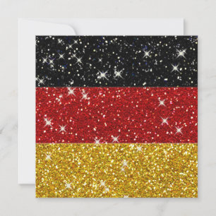 Carte Parties scintillant Allemagne Drapeau avec étincel