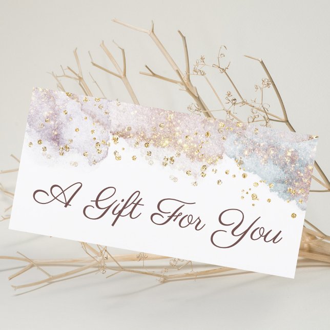 Carte Parties scintillant aquarelle formes certificat ca (Créateur téléchargé)