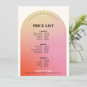 Carte Parties scintillant Coiffeur ongle Beauté Salon Ta