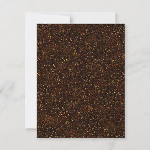 Carte Parties scintillant orange bronze foncé