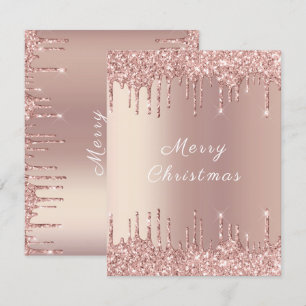 Carte Parties scintillant rose en or Blush - Éclairage -