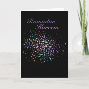 Carte Parties scintillantes de Ramadan Kareem