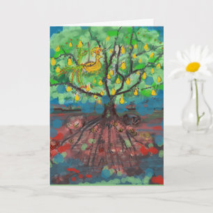 Carte Partridge dans un arbre à poires