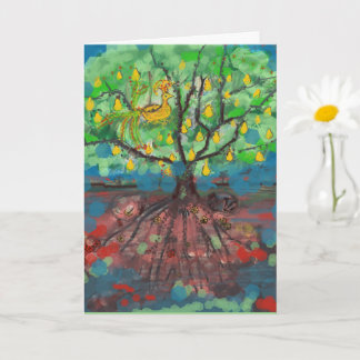 Carte Partridge dans un arbre à poires
