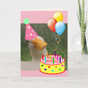 Carte Party Goose Funny Anniversaire
