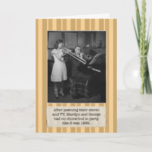 Carte Party Like It's 1929 Birthday Card