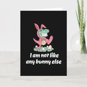 Carte Pas comme un autre lapin de Pâques T-Rex