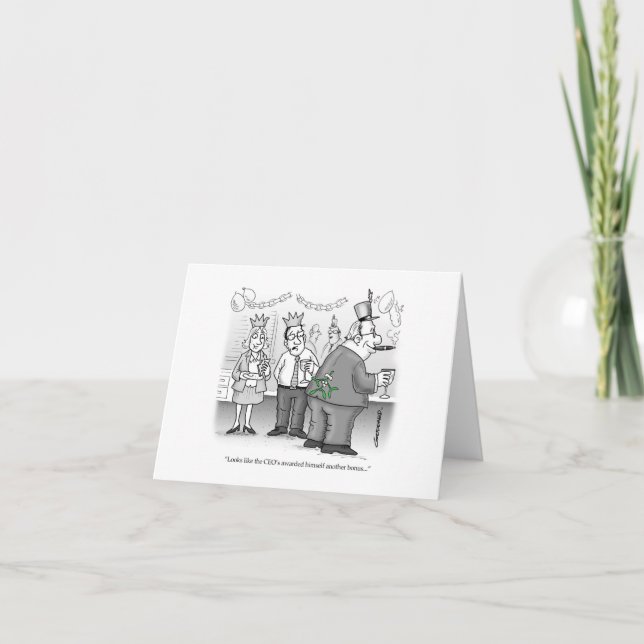 Carte Pas de bonus de Noël cette année (Devant)