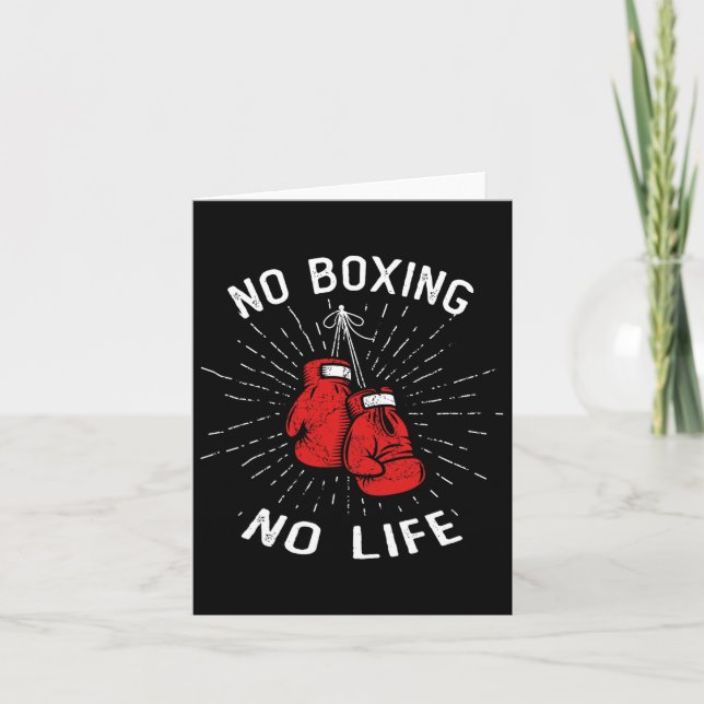Carte Pas de boxe Pas de Life Punch Gants de boxe Arts m (Devant)