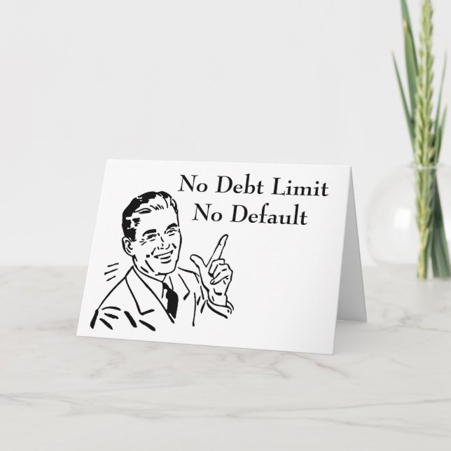 Carte Pas de limite de dette, pas de défaut (Devant)