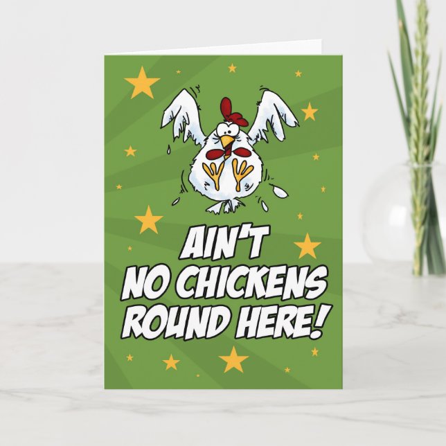 Carte Pas de poulets ici (Devant)