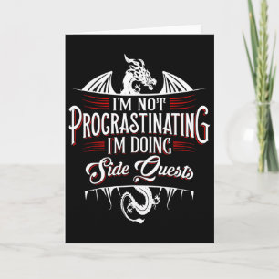 Carte Pas de quêtes secondaires de procrastination Dr Fu