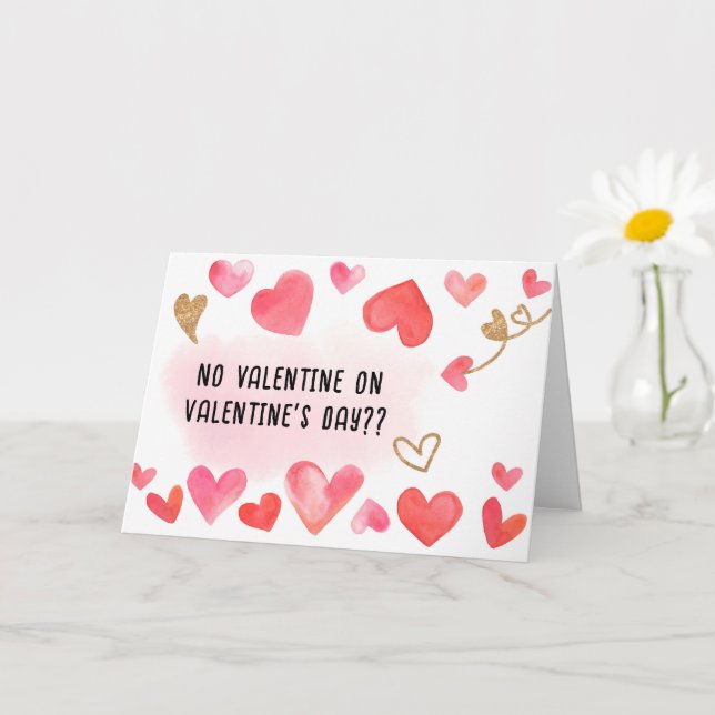 CARTE PAS DE VALENTIN POUR LA SAINT-VALENTIN (Petite plante)