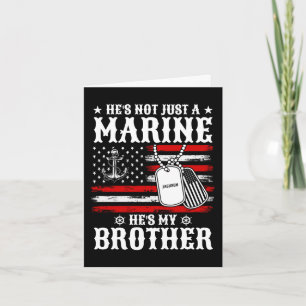 Carte Pas seulement un Marine, c'est mon frère Patriotiq