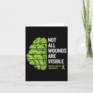 Carte Pas toutes les blessures Visible Mental Health Sen