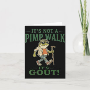 Carte Pas une promenade Goutte Grenouille Drôle Vieil Ho